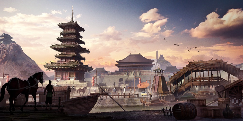 View of Lookshy cityscape